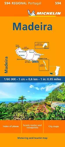 Madeira - Michelin Regional Map 594 cover