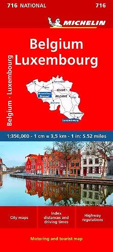 Belgium & Luxembourg - Michelin National Map 716 cover