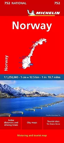 Norway - Michelin National Map 752 cover