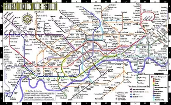 Streetwise London Underground Map - Laminated Map of the London Underground, England cover