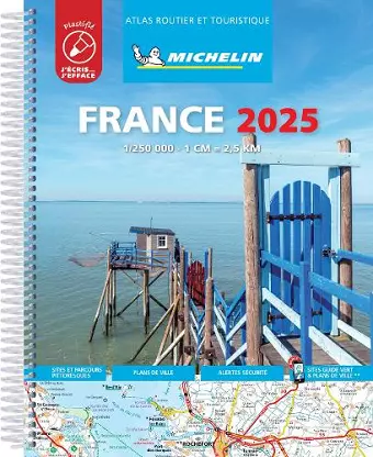 France 2025 - Tourist & Motoring Atlas Laminated Spiral cover