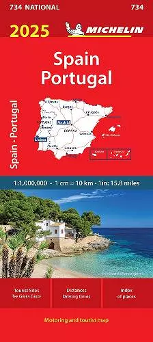 Spain & Portugal 2025 - Michelin National Map 734 cover