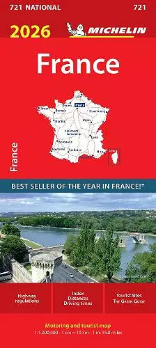 France 2026 - Michelin National Map 721 cover