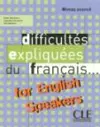 Difficultes expliquees du francais...for English speakers cover