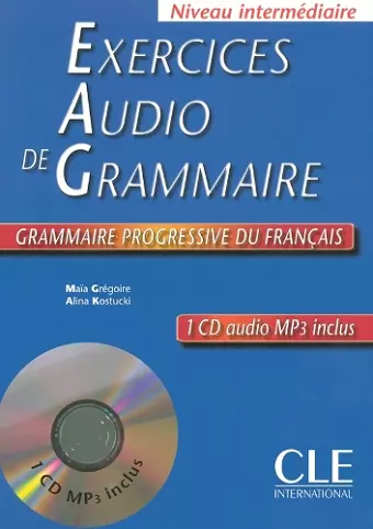 Exercices audio de la grammaire progressive du francais - Niveau intermediaire A2/B1 + CD cover