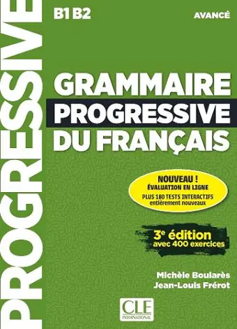 Grammaire progressive du français - Niveau avancé (B1/B2) - Livre + Audio téléchargeable cover
