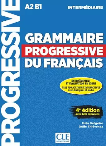 Grammaire progressive du francais - Niveau intermediaire (A2/B1) + CD cover