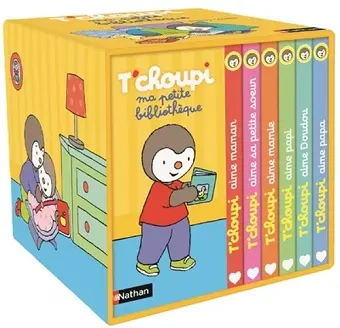 Ma petite bibliothèque T'choupi: Contient 6 livres cover