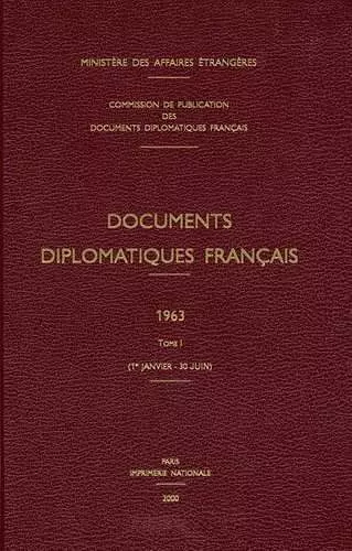 Documents Diplomatiques Français cover