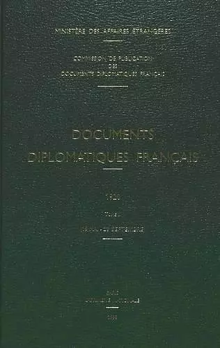 Documents Diplomatiques Français cover