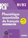 100% FLE - Phonetique essentielle du francais B1/B2 - livre + didierfle.app cover