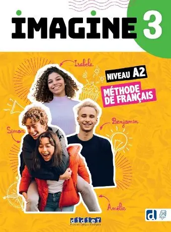 Imagine 3 - niv. A2.2 - Livre + didierfle.app cover