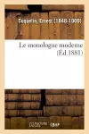 Le monologue moderne cover