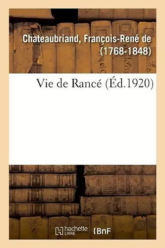 Vie de Rancé cover