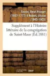 Supplément À l'Histoire Littéraire de la Congrégation de Saint-Maur cover