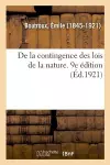 de la Contingence Des Lois de la Nature. 9e Édition cover