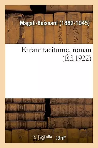 Enfant Taciturne, Roman cover