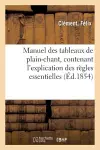 Manuel Des Tableaux de Plain-Chant, Contenant l'Explication Des Règles Essentielles cover