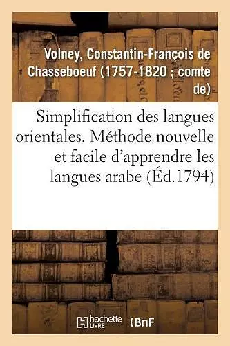 Simplification Des Langues Orientales cover