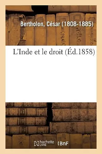 L'Inde Et Le Droit cover