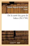 de la Santé Des Gens de Lettres cover