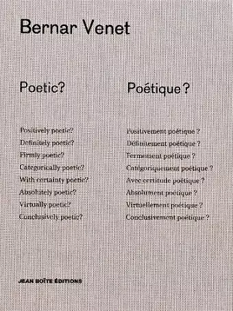 Poetic? Poétique? cover