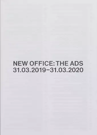 NEW OFFICE: THE ADS cover