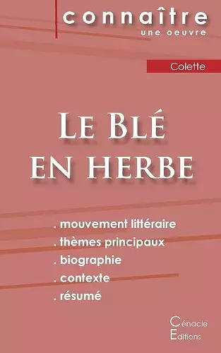 Fiche de lecture Le Blé en herbe de Colette (Analyse littéraire de référence et résumé complet) cover