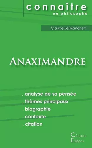 Comprendre Anaximandre (analyse complète de sa pensée) cover