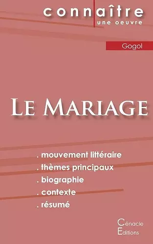 Fiche de lecture Le Mariage de Nicolas Gogol (Analyse littéraire de référence et résumé complet) cover