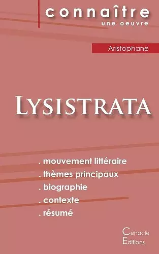 Fiche de lecture Lysistrata (Analyse littéraire de référence et résumé complet) cover