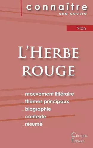 Fiche de lecture L'Herbe rouge (Analyse littéraire de référence et résumé complet) cover