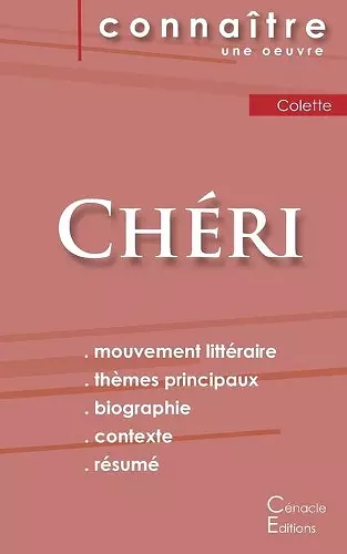 Fiche de lecture Chéri de Colette (Analyse littéraire de référence et résumé complet) cover