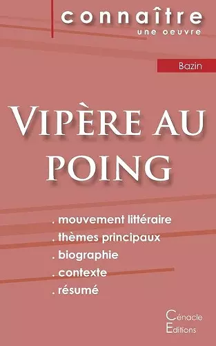 Fiche de lecture Vipère au poing de Hervé Bazin (Analyse littéraire de référence et résumé complet) cover