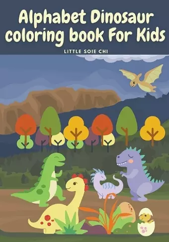 Alphabet Dinosaur Coloring Book for Kids cover