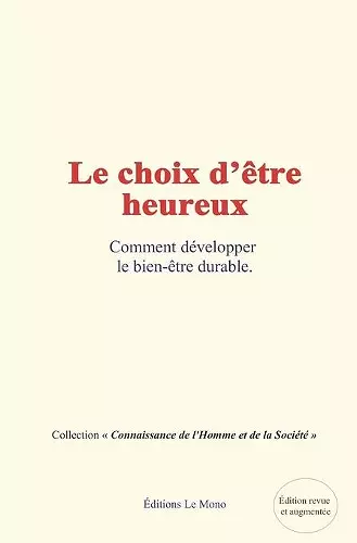 Le choix d'être heureux cover