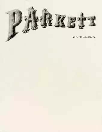 PARKETT cover