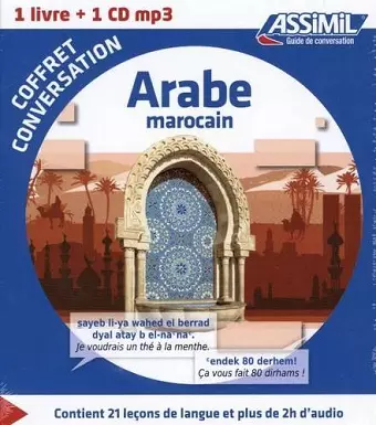 Coffret conversation Marocain (guide + 1 CD) (Arabe) cover