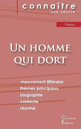 Fiche de lecture Un homme qui dort de Georges Perec (analyse littéraire de référence et résumé complet) cover