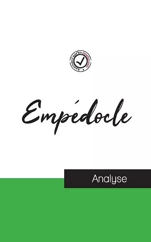 Empédocle (étude et analyse complète de sa pensée) cover