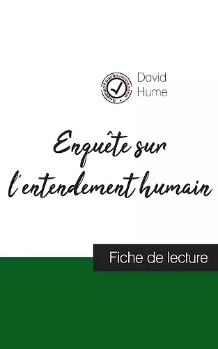 Enquête sur l'entendement humain de David Hume (fiche de lecture et analyse complète de l'oeuvre) cover