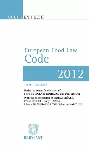 Code en poche – European Food Law Code 2012 cover