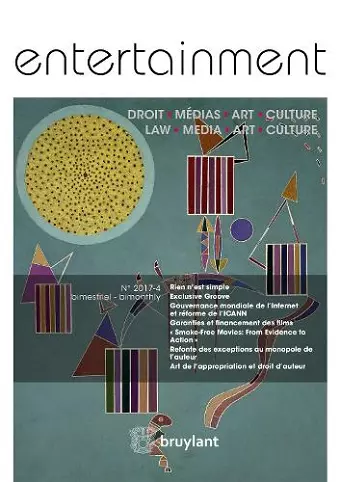 Entertainment - Droit, Médias, Art, Culture 2017/4 cover