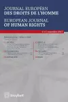 Journal européen des droits de l'homme / European Journal of Human Rights 2017/4 cover