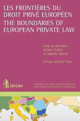 Les frontières du droit privé européen / The Boundaries of European Private Law cover