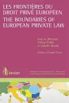 Les frontières du droit privé européen / The Boundaries of European Private Law cover