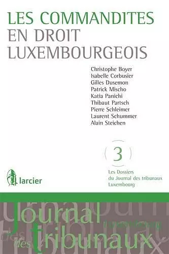 Les Commandites en Droit Luxembourgeois cover