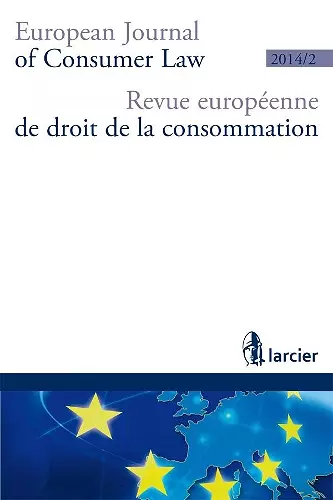 Revue Europeenne de Droit de la Consommation / European Journal of Consumer Law (R.E.D.C.) cover