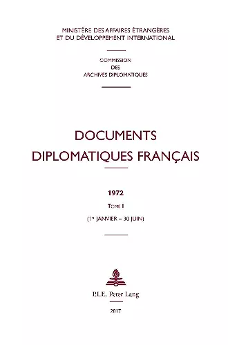 Documents Diplomatiques Français cover