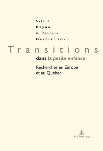 Transitions Dans La Petite Enfance cover